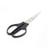 5 Star Office Scissors 165mm Stainless Steel Blades PP Handles Black image 2