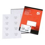 5 Star Office Addressing Labels Inkjet 99.1x67.7mm White (Pack of 800) image 2