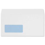 5 Star Office Envelopes Wallet Peel and Seal Window 100gsm DL 220x110mm White (Pack of 500) image 1