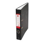 5 Star Office Mini Lever Arch File Foolscap 50mm Cloud (Pack of 10) image 1