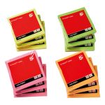 5 Star Office Re-Move Notes Repositionable Neon Pad of 100 Sheets 76x76mm Assorted (Pack of 12) image 2