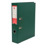 5 Star Office Premium Polypropylene Lever Arch File Foolscap Green (Pack of 10) image 1