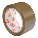 5 Star Office Packaging Tape Low Noise Polypropylene 48mmx66m Buff (Pack of 6) image 1