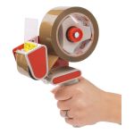 5 Star Office Packaging Tape Low Noise Polypropylene 48mmx66m Buff (Pack of 6) image 3