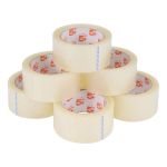 5 Star Office Packaging Tape Low Noise Polypropylene 48mmx66m Clear (Pack of 6) image 2
