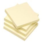 5 Star Recycled Sticky Notes Removable Yellow 76x76mm (Pack of 12) 934180 image 1
