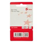 5 Star Office Sign Here Index Flags Tab With Red Arrow 46x25mm (Pack of 500) image 4