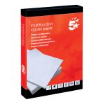 5 Star Office Copier Paper Multifunctional 80gsm A5 White Ream-Wrapped (Pack of 10 image 1