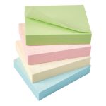 5 Star Recycled Sticky Notes Removable Pastel 38x51mm (Pack of 12) 938180 image 1