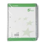 5 Star Spiral Pad Ruled Recycled Margin Perforated 4 Holes 100pp A4+ Green/White (Pack of 10) image 2