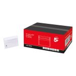 5 Star Office Envelopes Recycled Wallet Self Seal Lightweight C6 114x162mm White (Pack of 1000) image 1