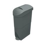 Sanitary Bin Pedal Operated 20 Litre Grey WR-FQ-1003 GREY image 1