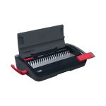 GBC CB12 Manual Comb Binding Machine Black/Red 4410060 image 1