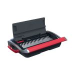 GBC CB15 Manual Comb Binding Machine Black/Red 4410061 image 1