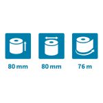 Exacompta Safe Contact Credit Card Receipt Roll 80mmx80mmx76m (Pack of 10) 43918E image 6