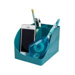 Exacompta Skandi Recycled Plastic PenWave Pen Pot Pacific Blue 69534D image 4