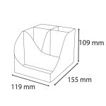 Exacompta Skandi Recycled Plastic PenWave Pen Pot Old Rose 69538D image 2