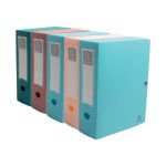 Exacompta Skandi Recycled Filing Box 100mm Spine A4 Assorted (Pack of 5) 89470E image 1