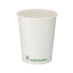 Go-Pak Single Wall Coffee Cup PLA Lined 8oz White (Pack of 1000) B01022 image 1