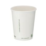 Go-Pak Single Wall Coffee Cup PLA Lined 8oz White (Pack of 1000) B01022 image 2