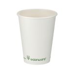 Go-Pak Single Wall Coffee Cup PLA Lined 12oz White (Pack of 1000) B01023 image 1