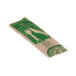 Go-Pak 3-in-1 Wooden Cutlery Meal Set (Pack of 500) G02011 image 1