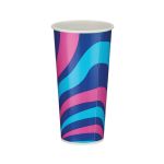 Go-Pak Single Wall Cold Paper Cup PE Lined 22oz Assorted (Pack of 1000) D01106 image 2