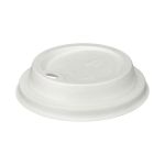 Go-Pak Moulded Fibre Coffee Cup Lid 12 to 16oz White (Pack of 1000) D06032 image 1