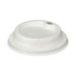 Go-Pak Moulded Fibre Coffee Cup Lid 12 to 16oz White (Pack of 1000) D06032 image 2