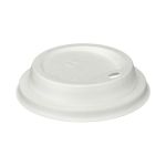 Go-Pak Moulded Fibre Coffee Cup Lid 12 to 16oz White (Pack of 1000) D06032 image 3