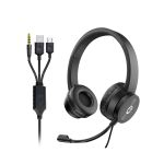 Connekt Gear Wired Headset USB-A/USB-C 3.5mm Jack TRRS 24-1532 image 1