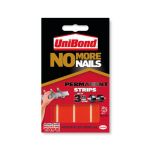 No More Nails Permanent Adhesive Strip 20x40mm Red Pack of 10 1507605 image 1