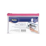 Helix 8x5 Inches PVC Pencil Case Clear (Pack of 12) X27069 image 4