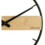 Unilux Circle Wall Clock Black/Bamboo 400189467 image 2
