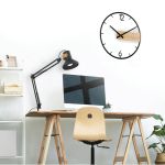 Unilux Circle Wall Clock Black/Bamboo 400189467 image 3