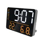 Unilux Numi Digital Wall Clock Black 400206176 image 1
