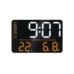 Unilux Numi Digital Wall Clock Black 400206176 image 2
