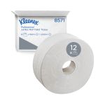 Kleenex 2-Ply Jumbo Toilet Roll White (Pack of 12) 8751 image 3