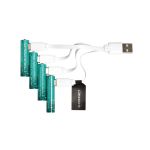 Q-Connect USB C Rechargeable Lithium Batteries Micro AAA (Pack of 4) KF14130 image 4