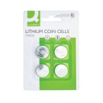 Q-Connect CR2032 Coin Cell Batteries Blister Card Pack of 4 KF15036 image 1