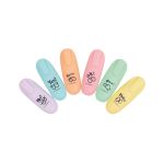 Q-Connect Fun Mini Highlighter Pens Pastel Assorted Pack of 6 KF17419 image 3