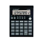 Q-Connect 12 Digit Business Table Top Calculator Medium Black KF19064 image 1