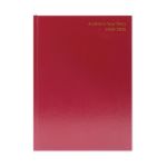 5 Star Academic Diary Day Per Page A4 Burgundy 2025-2026 KF1A4ABG25 image 1