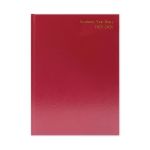 5 Star Academic Diary Day Per Page A5 Burgundy 2025-2026 KF1A5ABG25 image 1