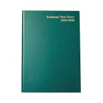 Academic Diary Day Per Page A5 Green 2025-26 KF1A5AGN25 image 1