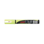 Uni-Ball UniChalk PWE5M Glass Marker Bullet Tip Fluorescent Yellow (Pack of 6) 264622000 image 1