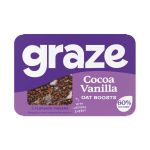 Graze Cocoa Vanilla Oat Boosts Flapjack Snack 50g (Pack of 9) C009513 image 1