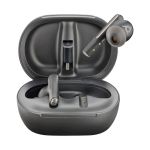 Poly Voyager Free 60+ UC Carbon Black Earbuds +BT700 USB-C Adapter +Touchscreen Charge Case 7Y8G4AA image 1