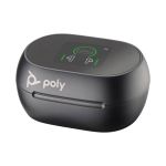 Poly Voyager Free 60+ UC Carbon Black Earbuds +BT700 USB-C Adapter +Touchscreen Charge Case 7Y8G4AA image 3