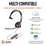 Poly Blackwire 3310 Monaural USB-C/A Headset 8X215AA image 4